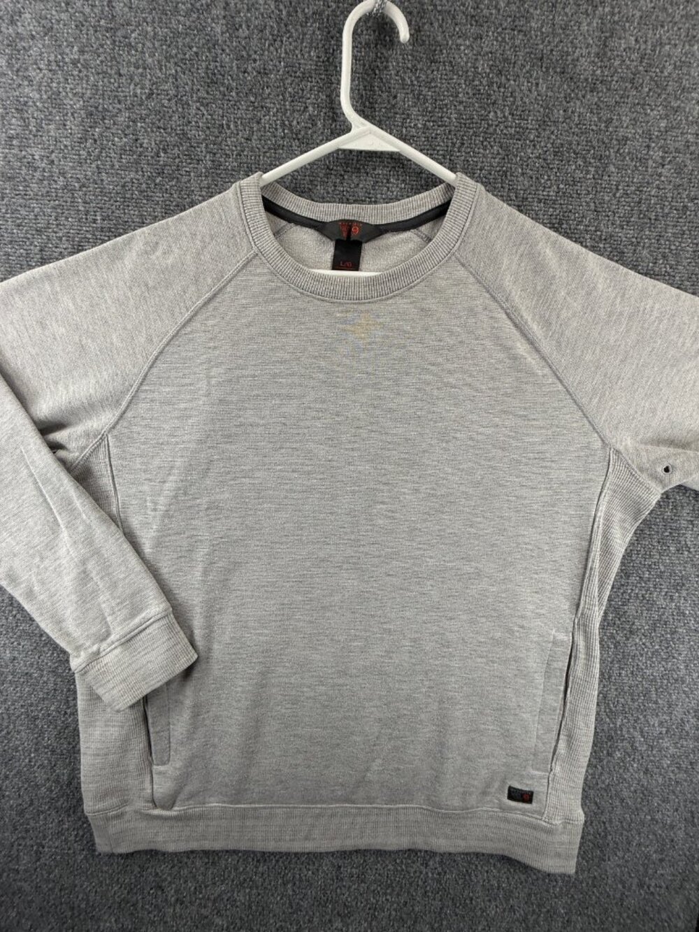 Mountain Hardwear Firetower XL Cotton Polyester Spandex Logo Gray Pullover Men